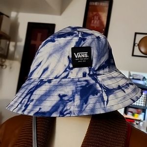 VANS WM STEP UP WOMENS BUCKET HAT MED LARGE BLUE NEW VN0A7RX4YOB